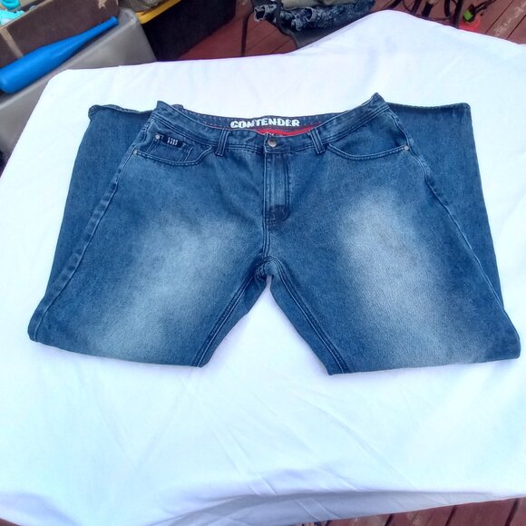 Contender Jeans 42x32 - Relaxed Fit Blue Denim Comfort Fit Street Style - Picture 1 of 9